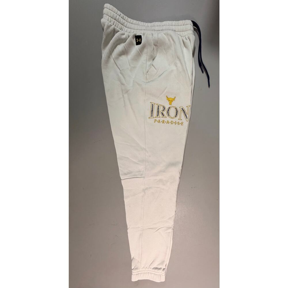 Men's Project Rock Rival Fleece Joggers S White